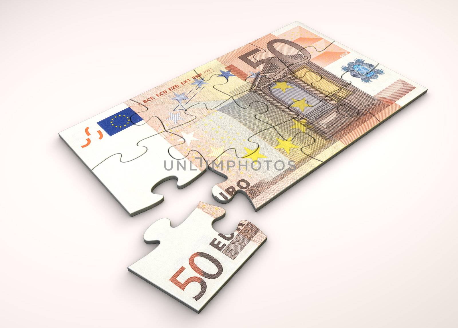 50 Euro Note Puzzle by PixBox