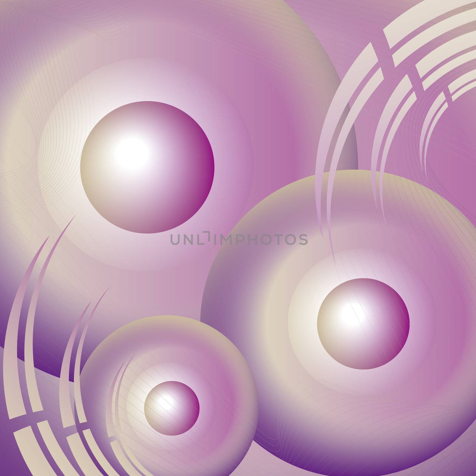 purple abstract future with circles and lines
