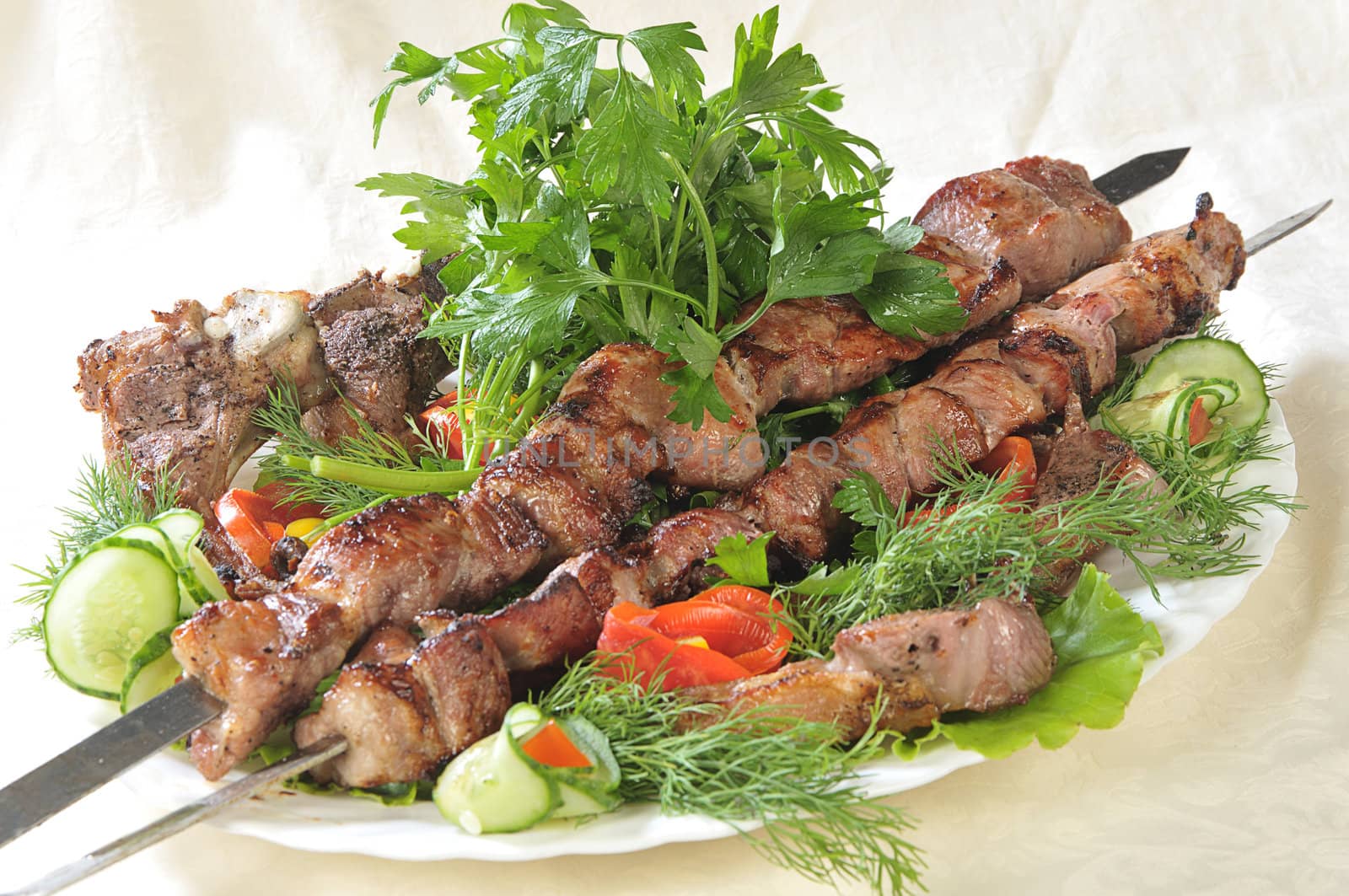 Lamb on skewers by dyoma