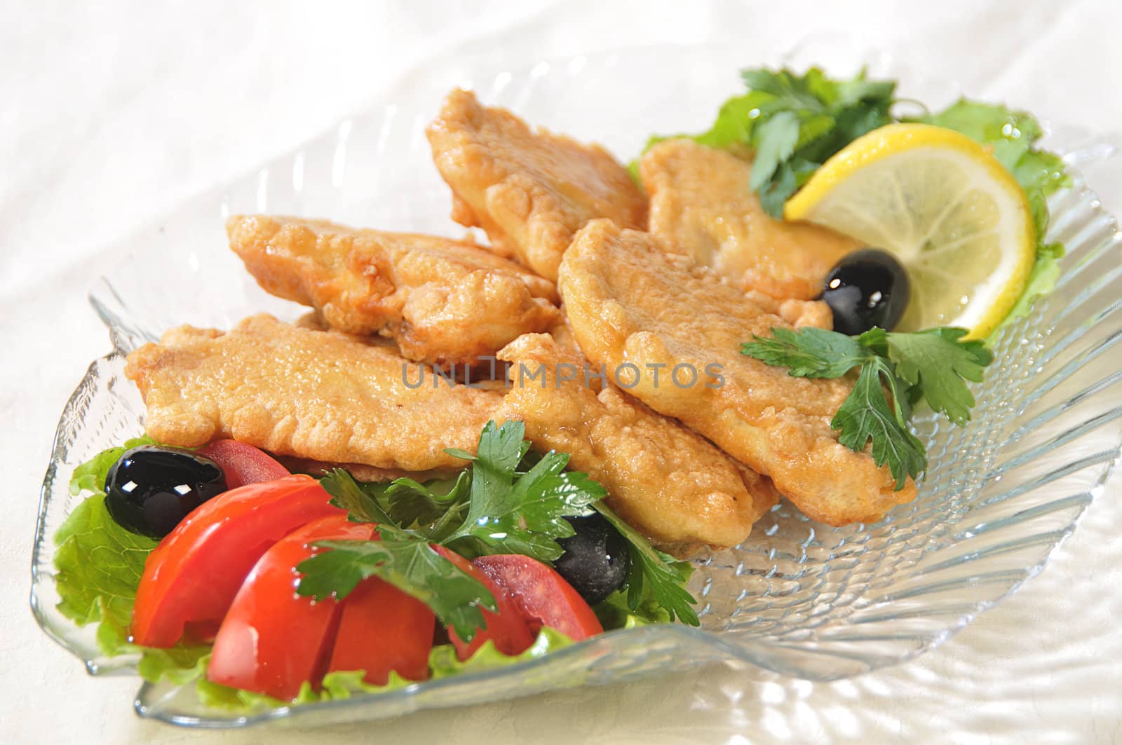 Pieces of fish filet by dyoma