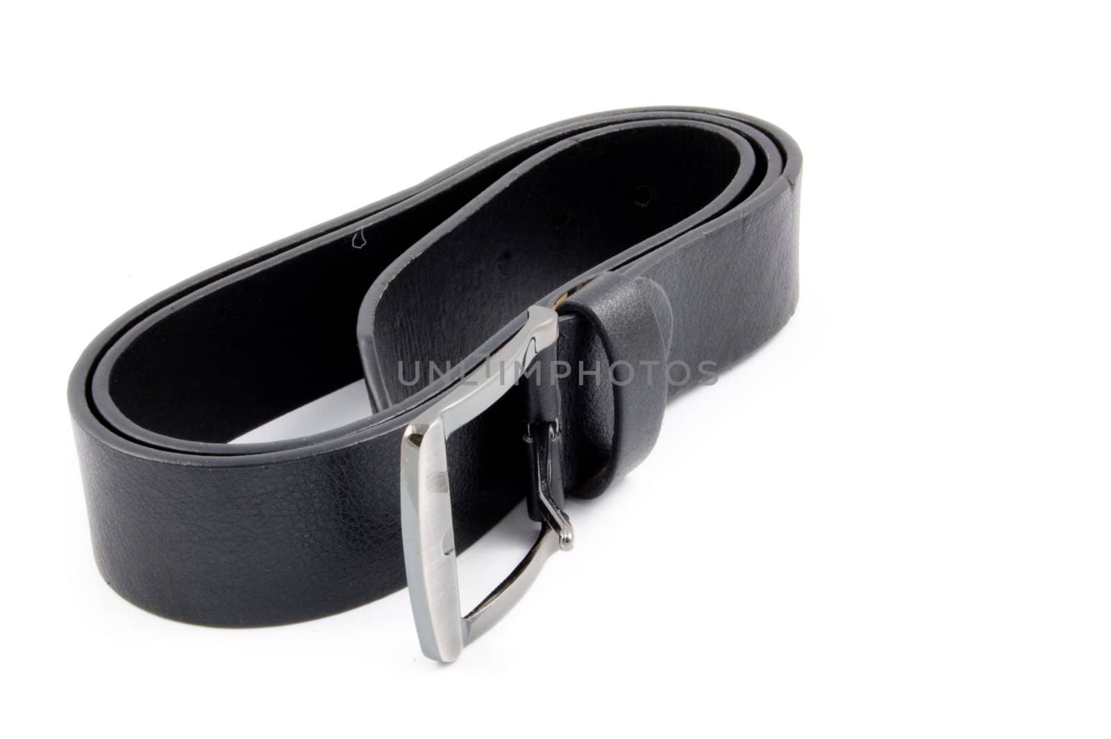 black man belt isolated on white by ladyminnie