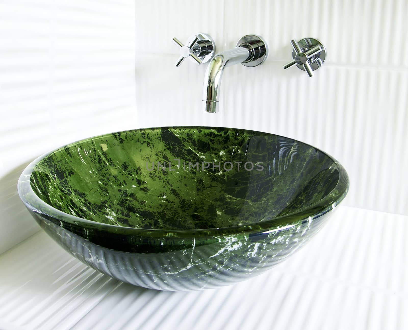 Modern vessel sink and faucet by Mirage3