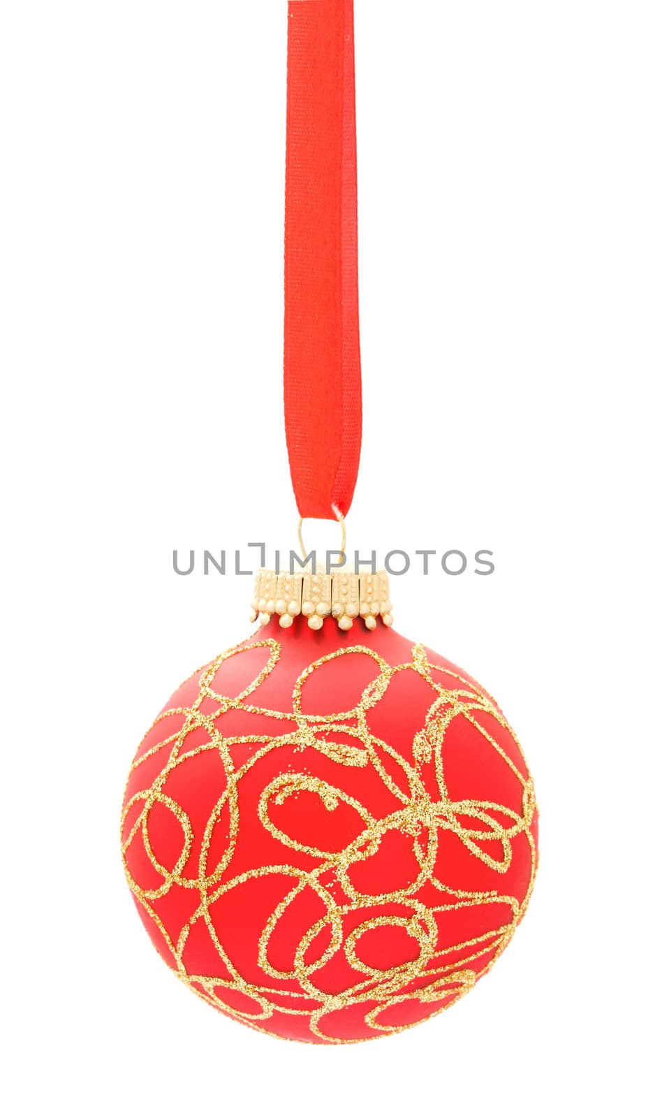 christmas ball isolated on the background