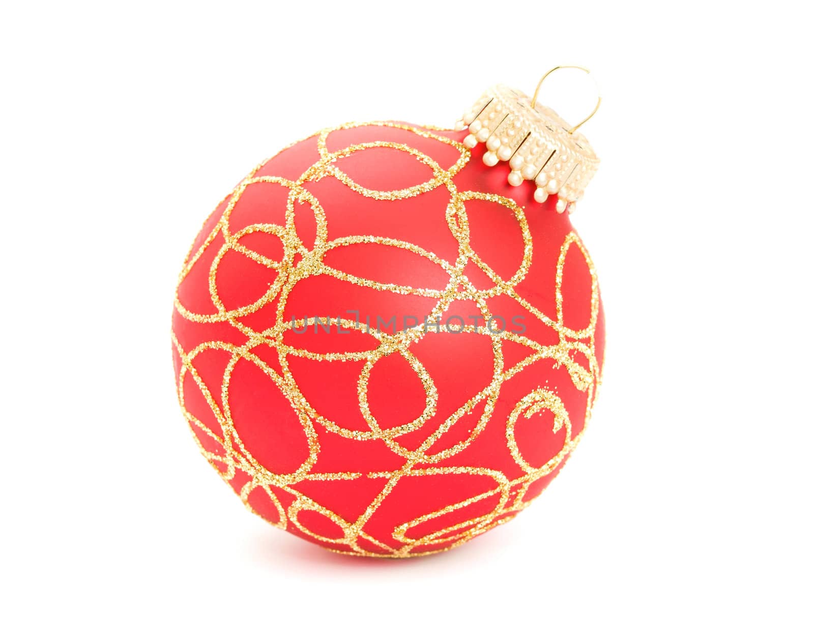 christmas ball isolated on the background by Bedolaga