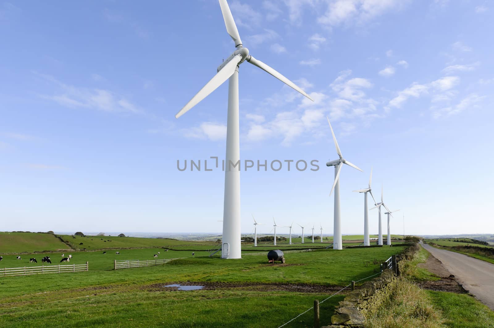 Power generation wind farm 35m in height to the hub and have a rotor diameter of 37m on Royd Moor