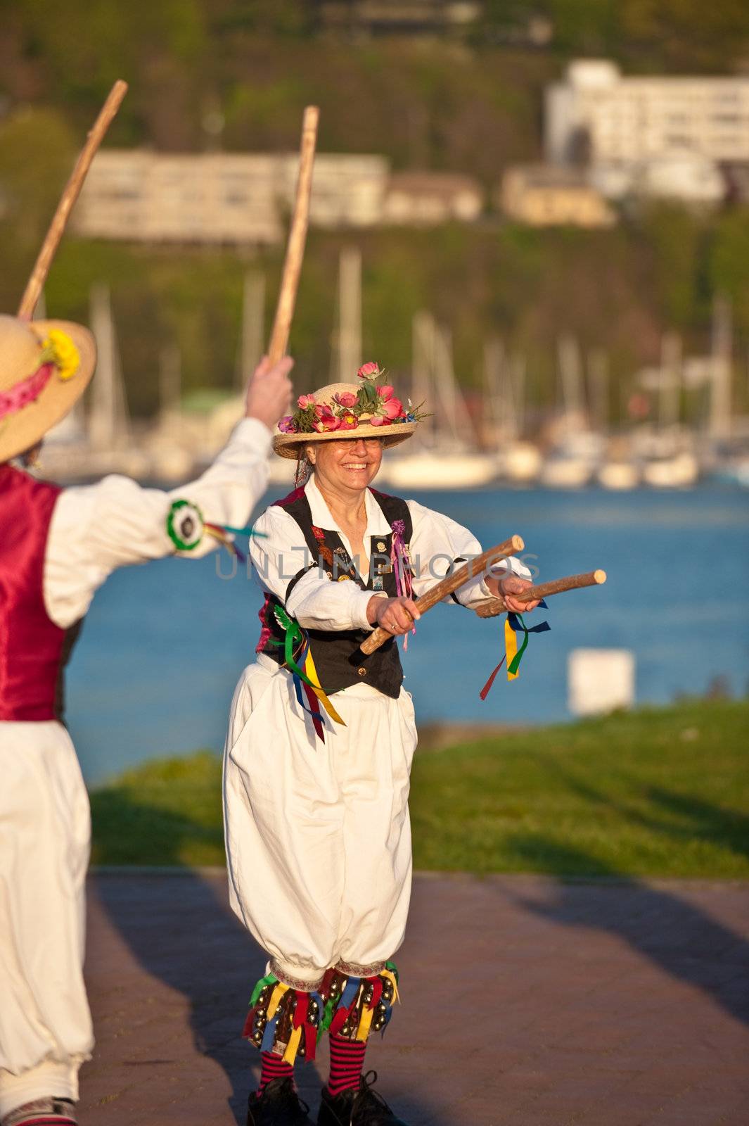 Morris dancing, May Day, Seattle, USA by rongreer