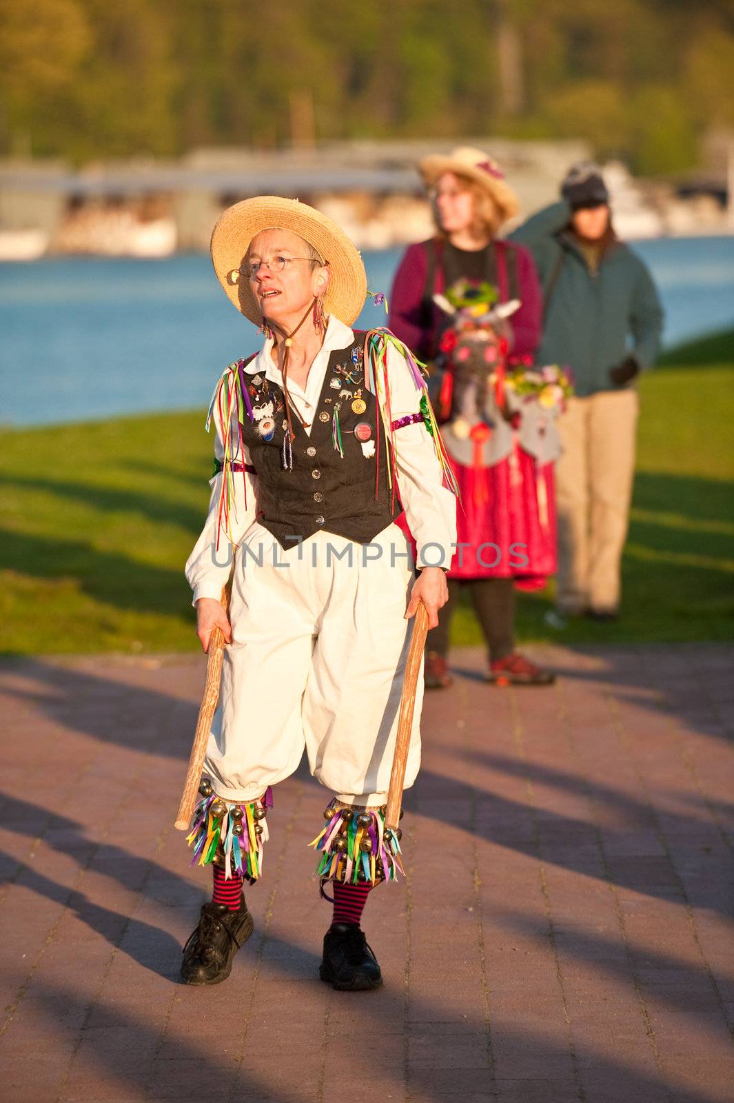 Morris dancing, May Day, Seattle, USA by rongreer