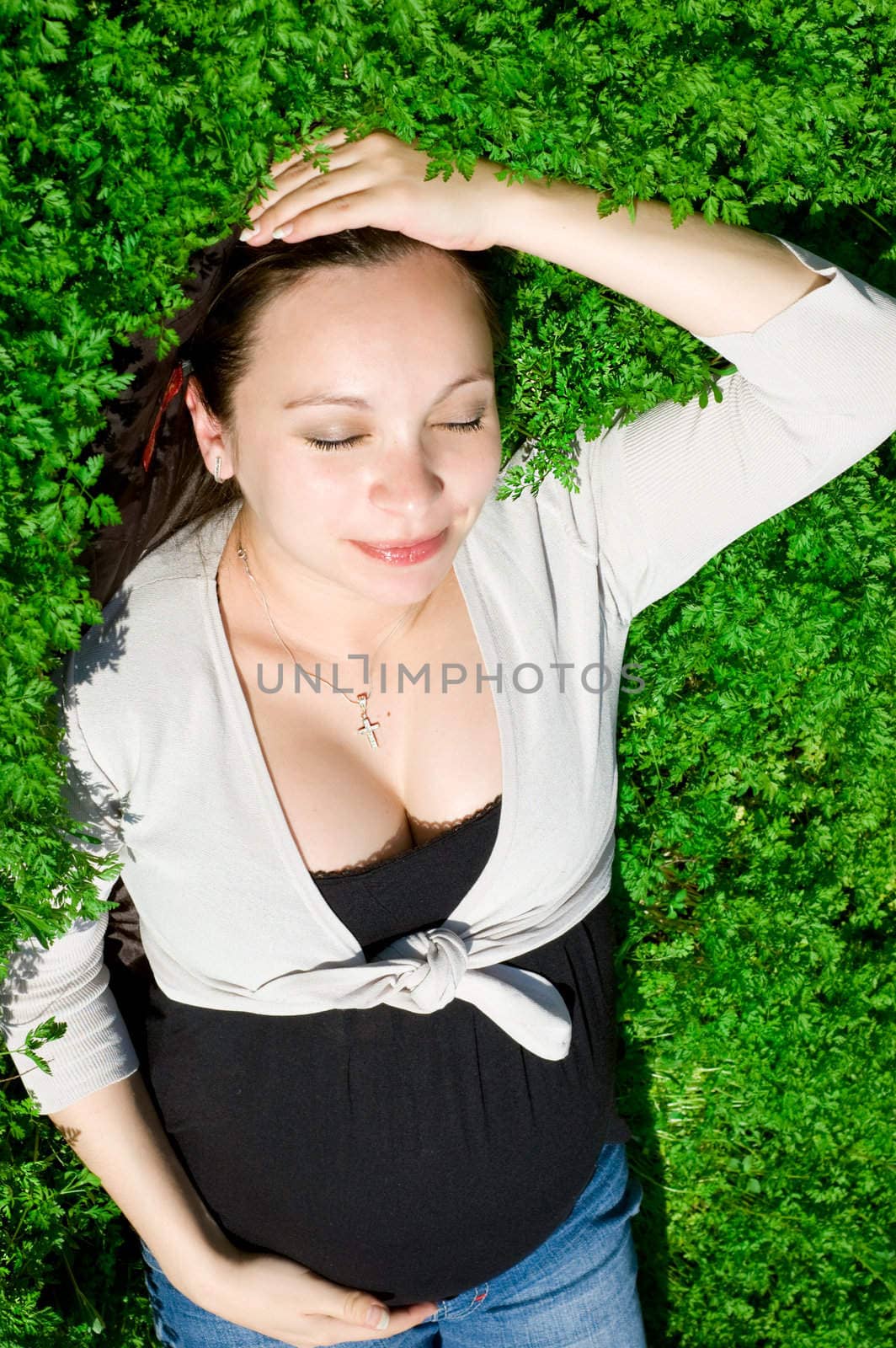 Pregnant woman in nature by Angel_a