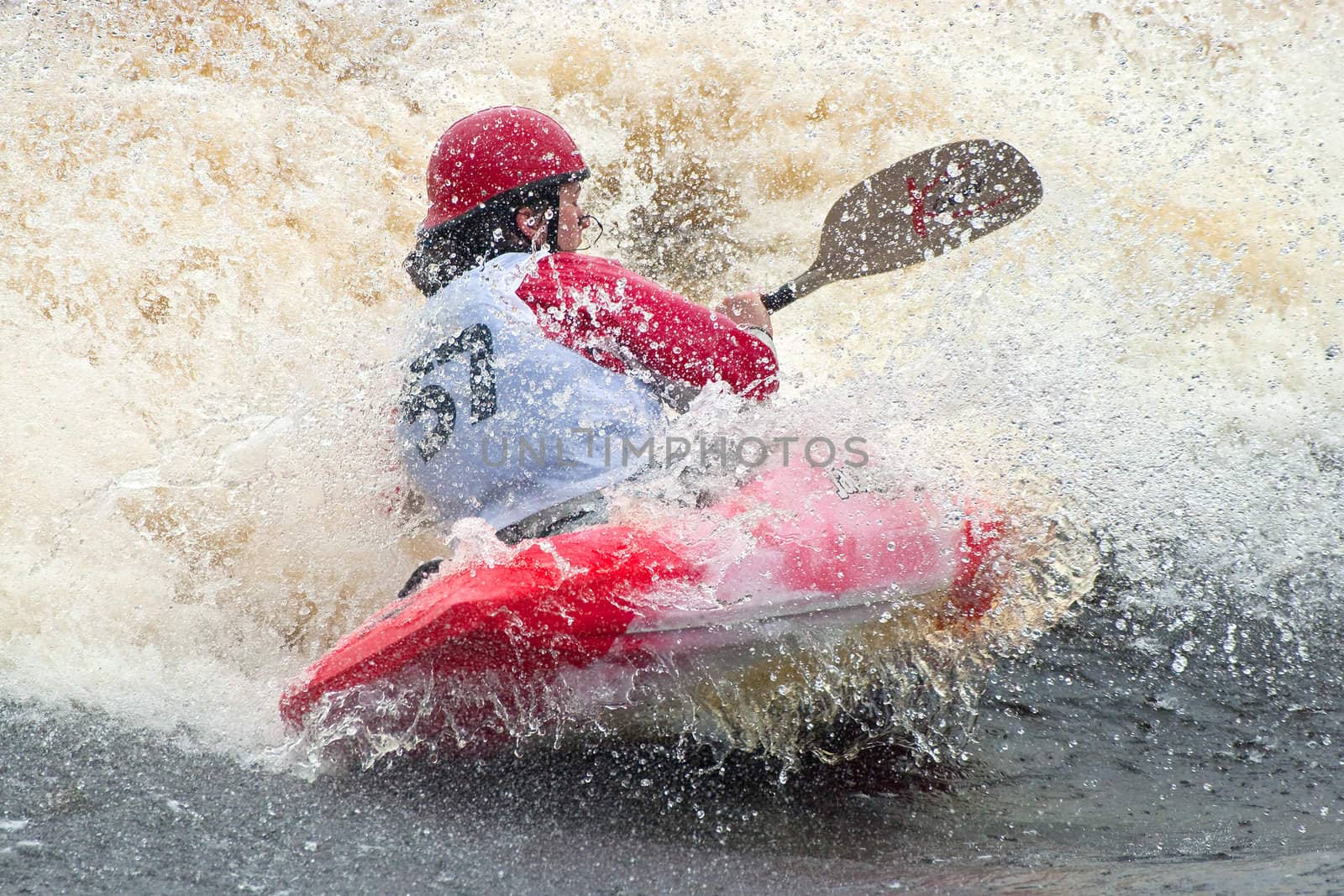 Freestyle on whitewater by Chudakov