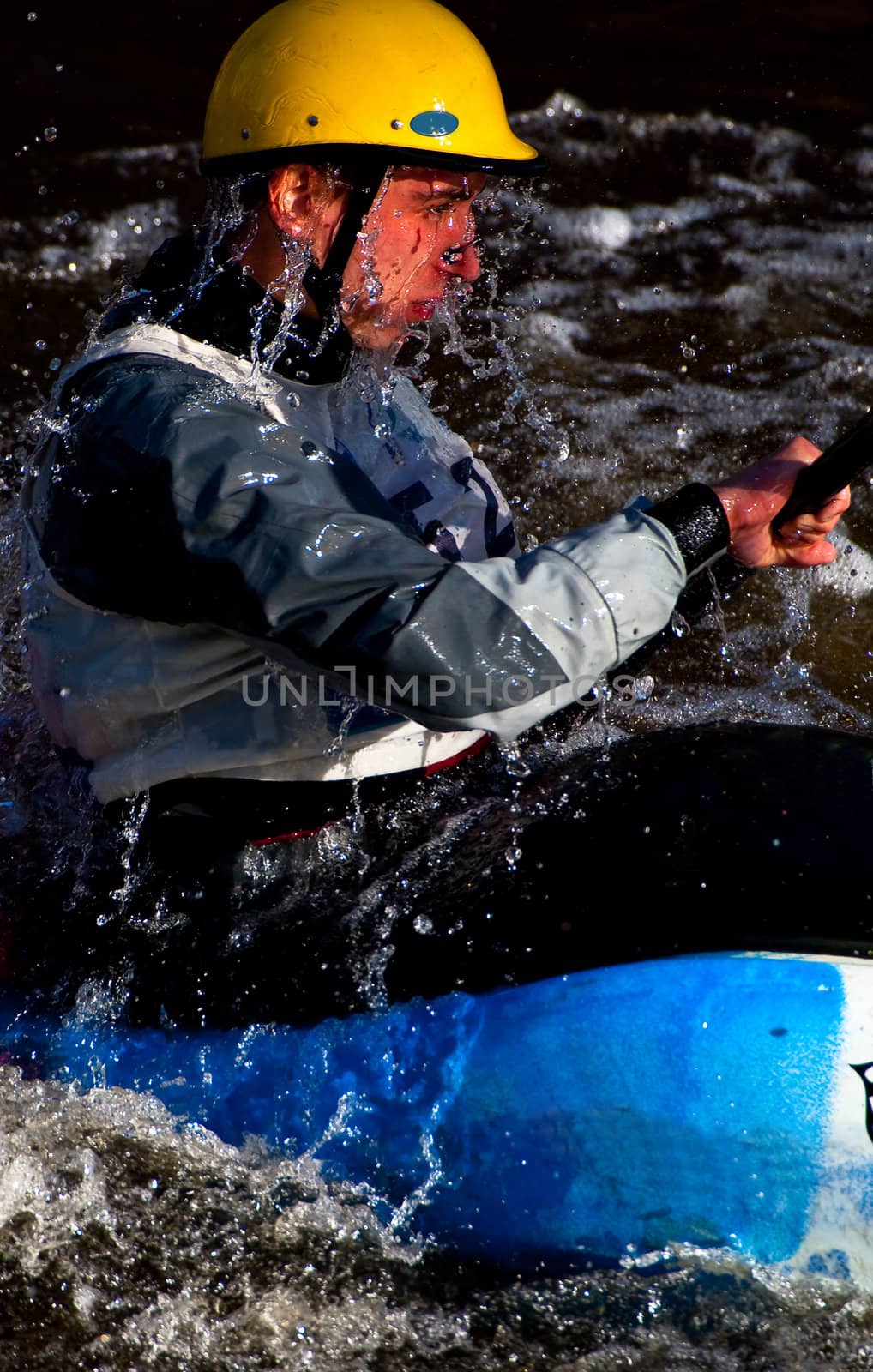 Competition of kayak whitewater freestyle, Russia, Akulovka