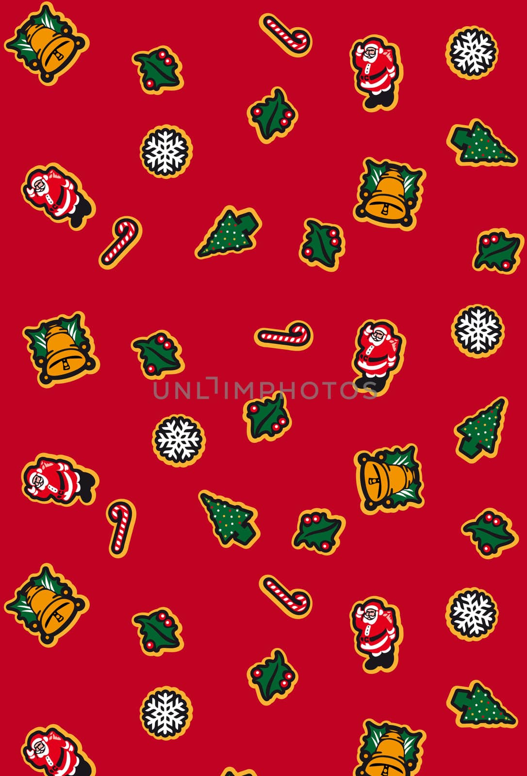 christmas gift wrap Seamless Pattern Background - Red texture