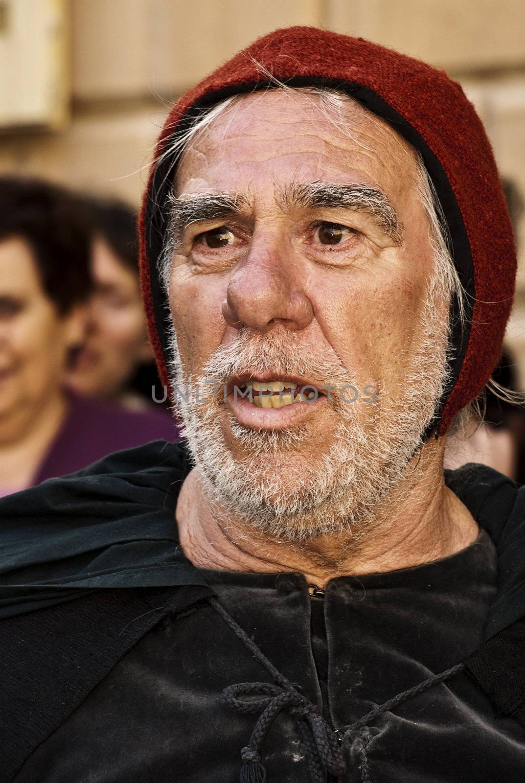 MDINA, MALTA - APR19 -  Trader during medieval reenactment in the old city of Mdina in Malta April 19, 2009