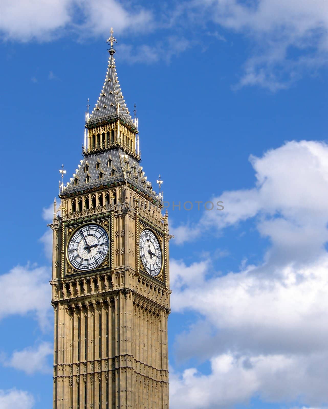 Big Ben, clocktower of the English Parliament