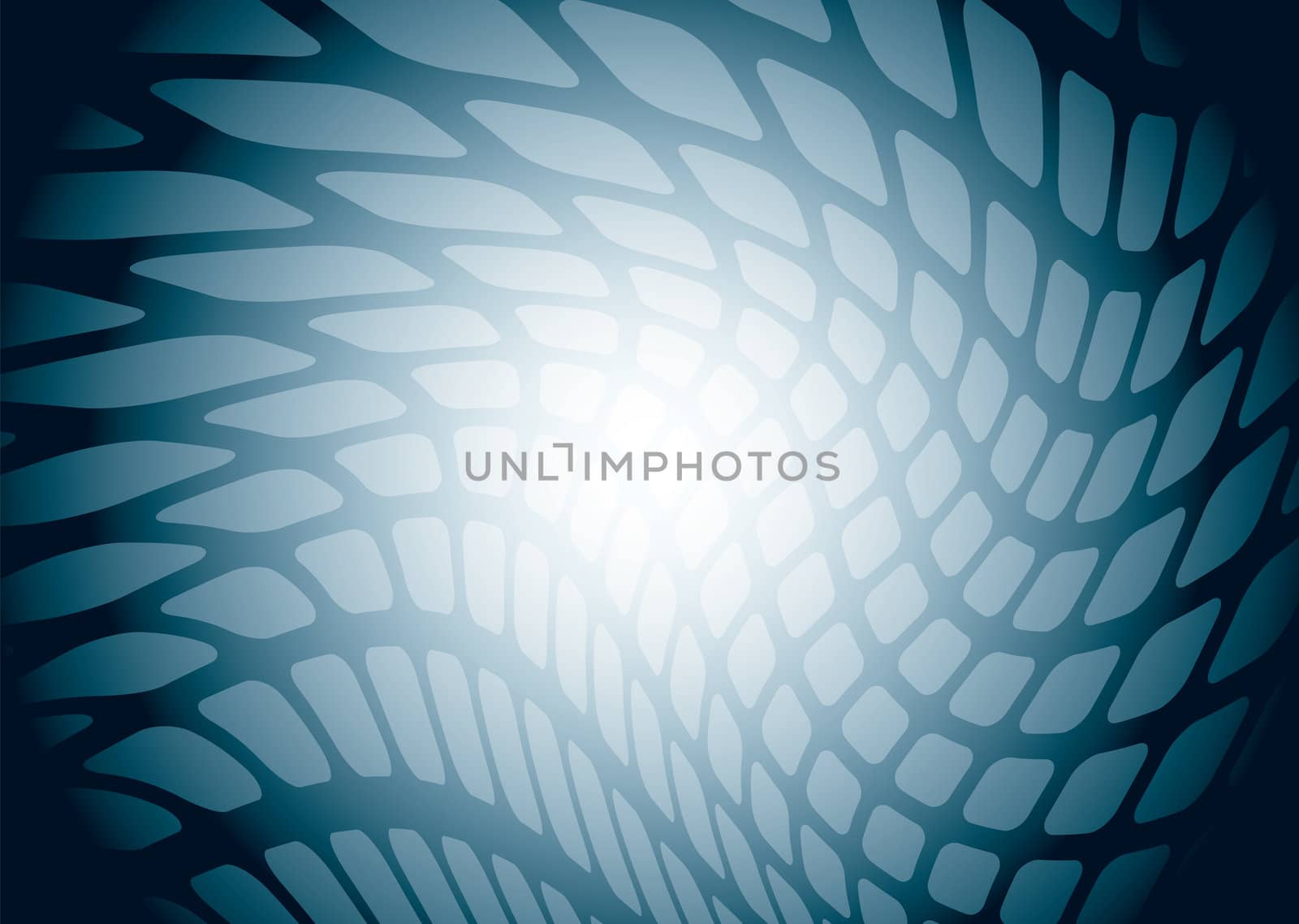 Modern blue and black abstract background with twisted repeating pattern