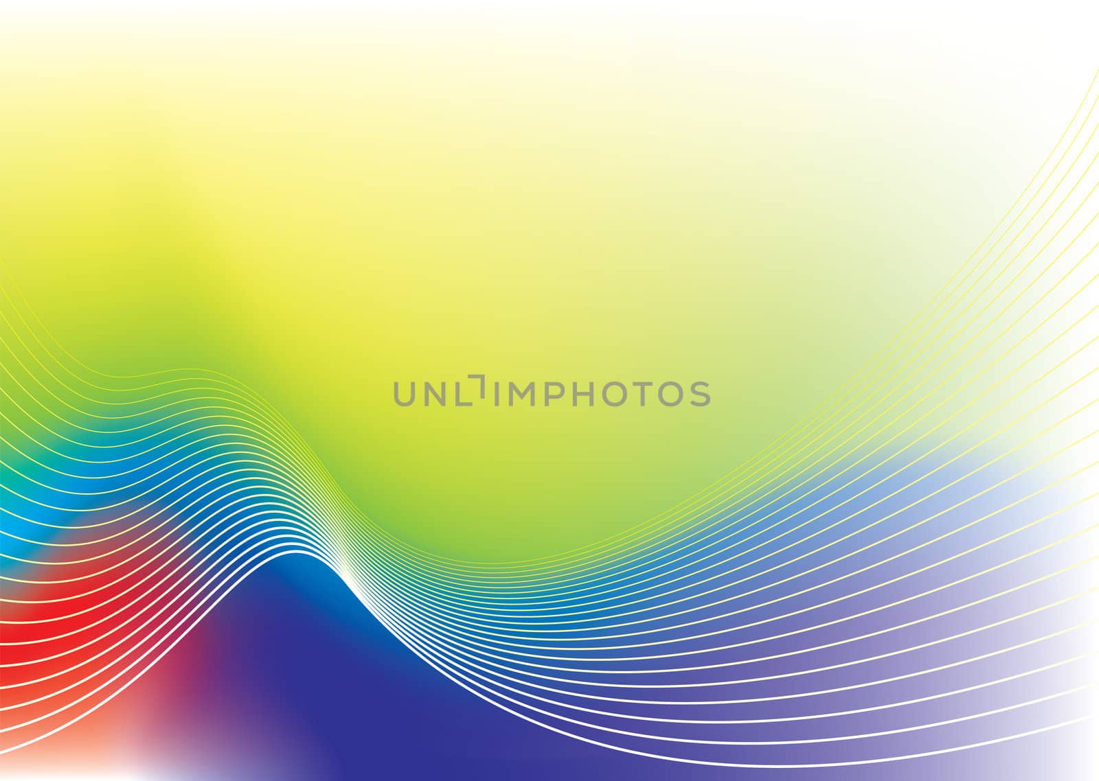 Modern rainbow abstract background with wave effect and copy space