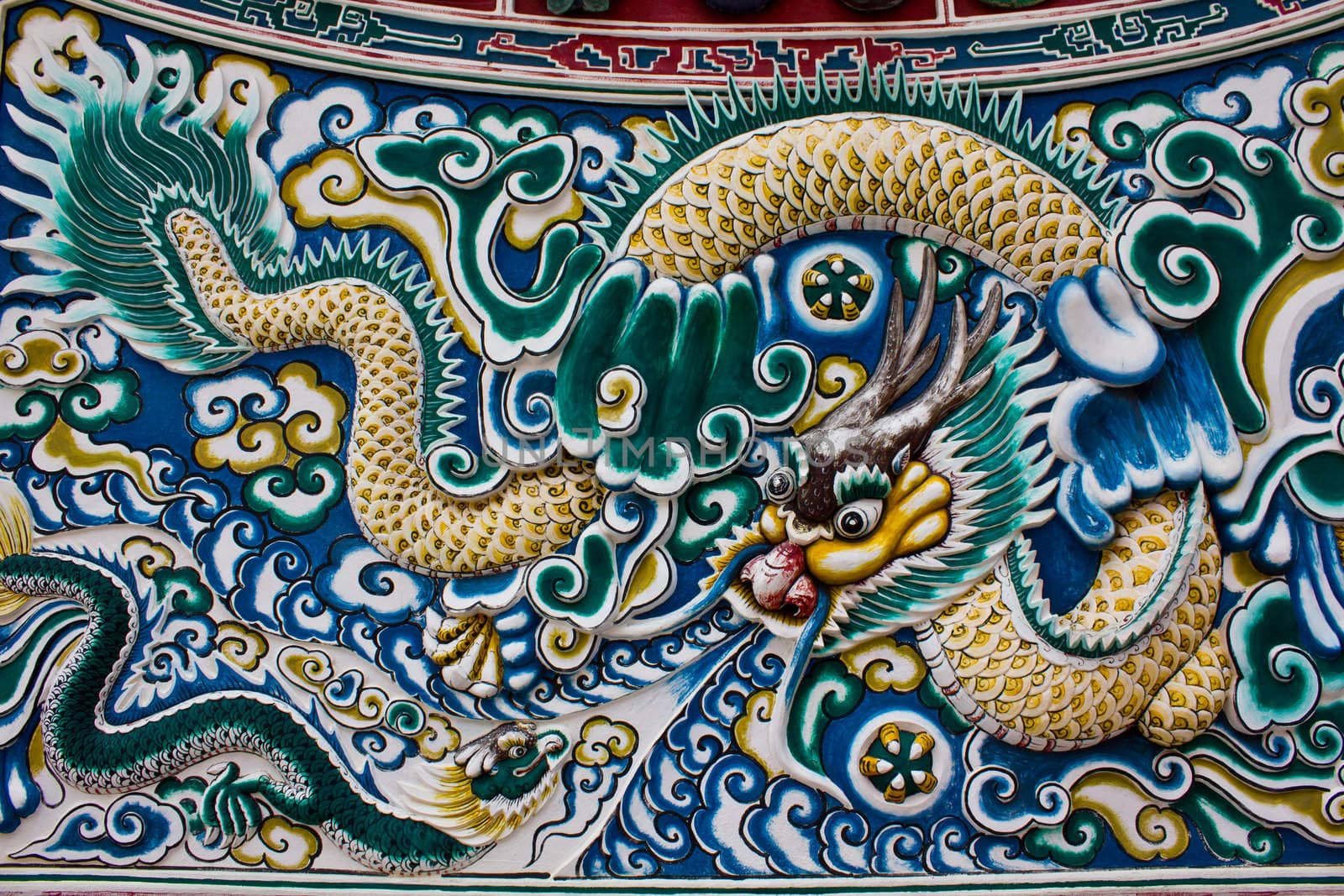 China dragon stucco by lavoview