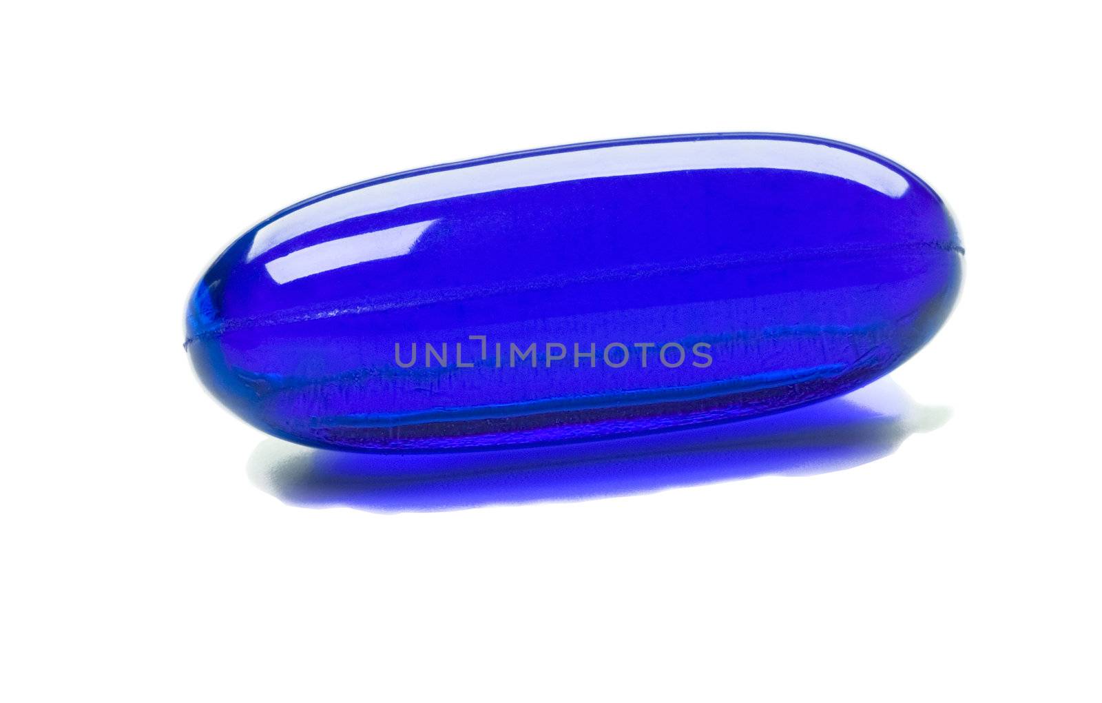 blue tablet on white with clipping path