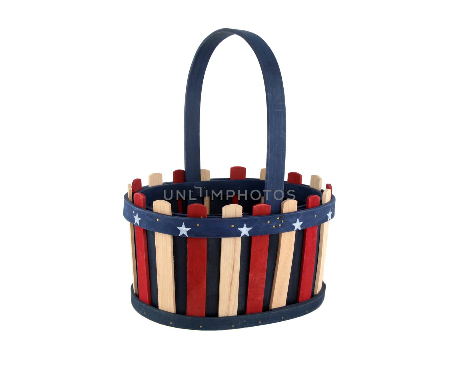 New Year's Eve or 4th of July patriotic basket