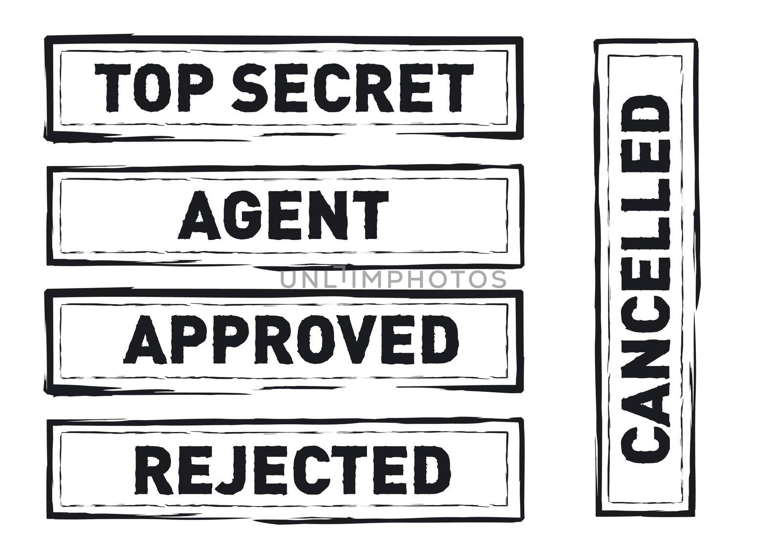 Grunge Top Secret Stamp - vector