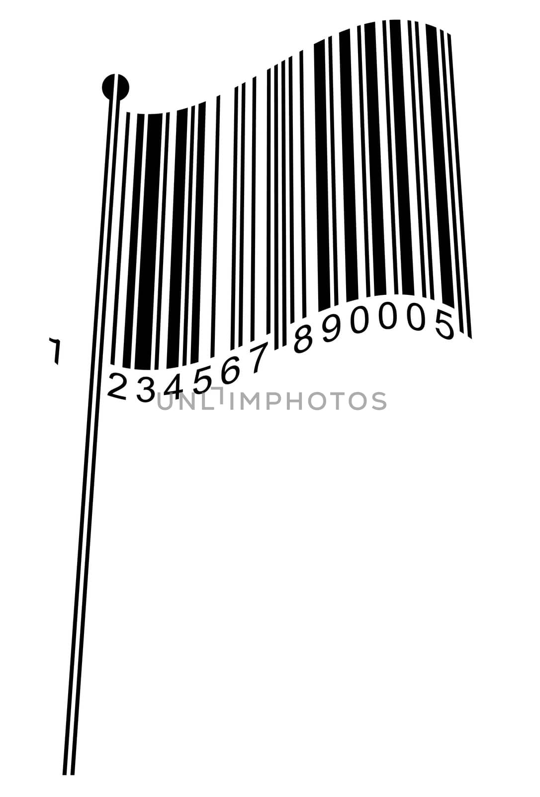 Barcode Flag - concept image