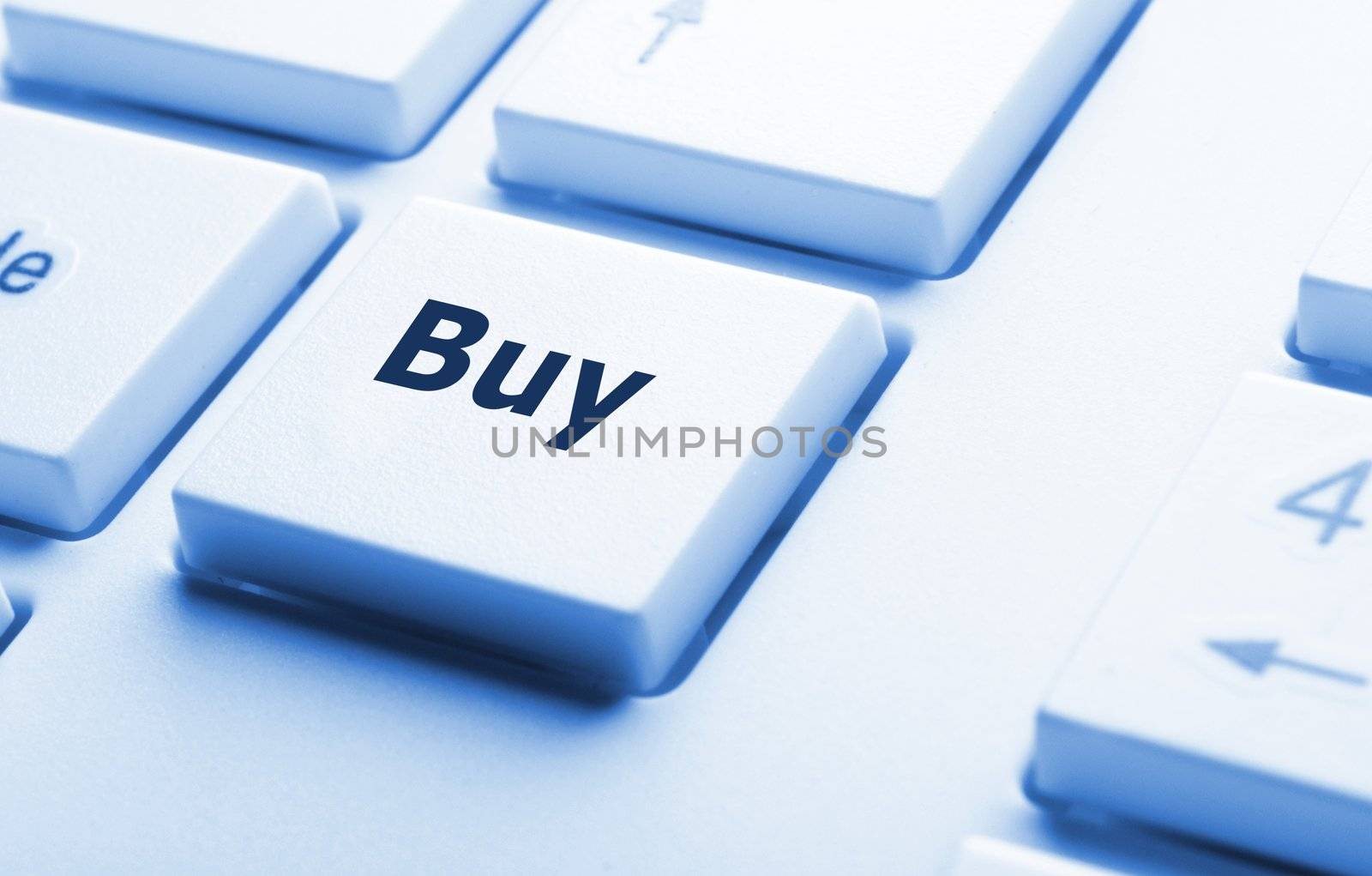 buy key on keyboard showing ecommerce or commerce concept