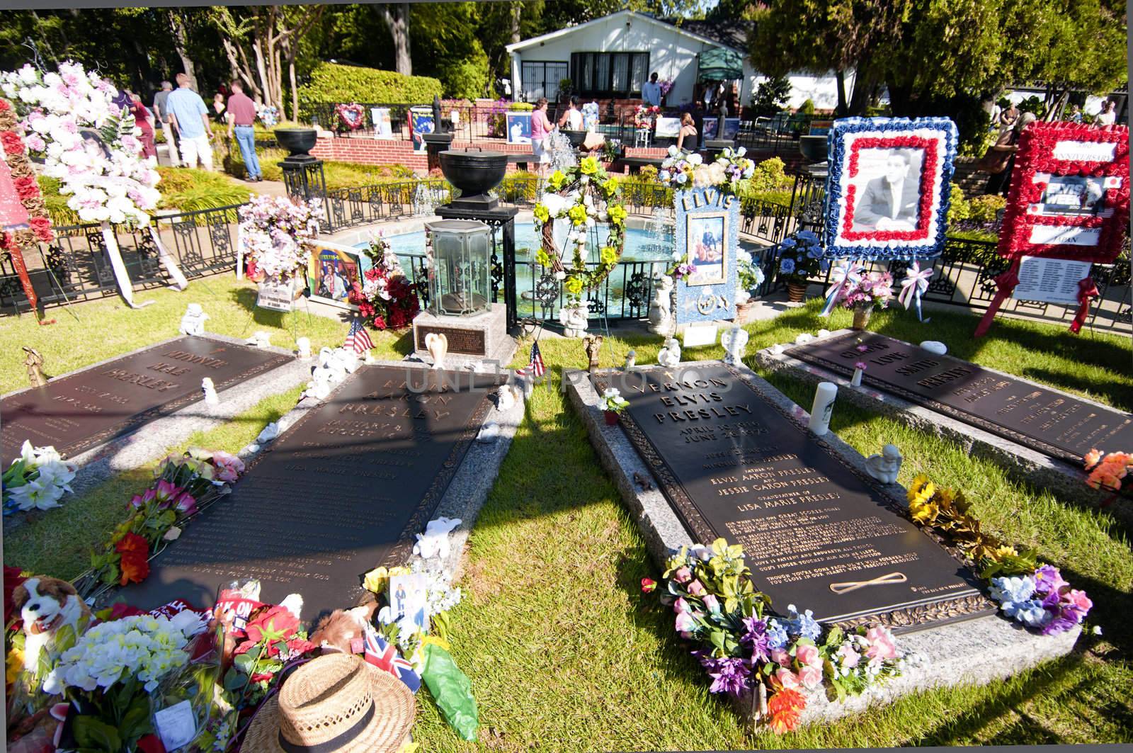 Elvis Presley's Grave, Graceland, Memphis TN by urmoments