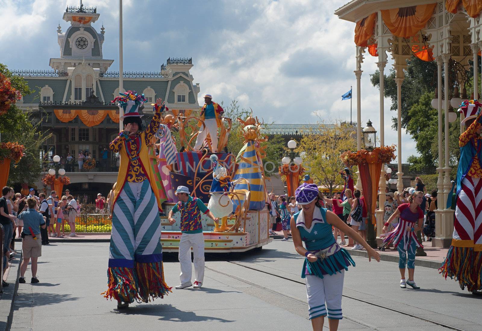 The midday parade at Disney's Magic Kingdom in Florida, October 4th 2010. Approximately 46 million people visit the Walt Disney World Resort annually.