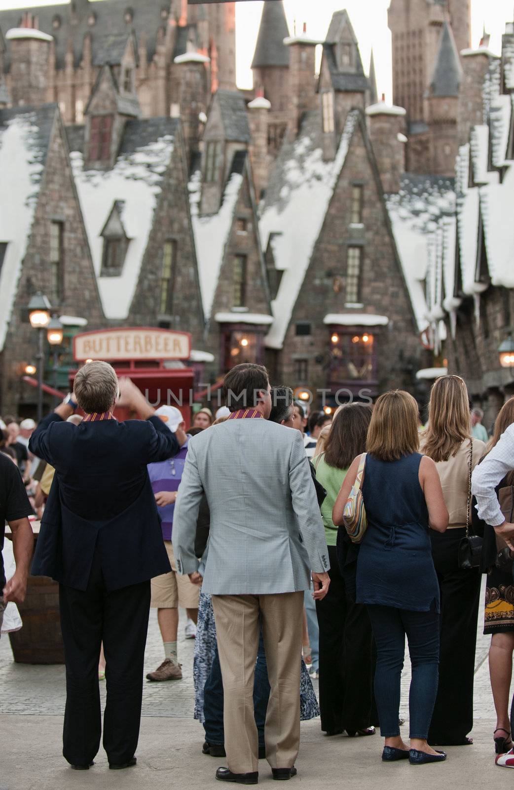 Hogsmeade at the Wizarding World of Harry Potter, Florida, 15th October 2010.  It took 5 years and $265 million to build.