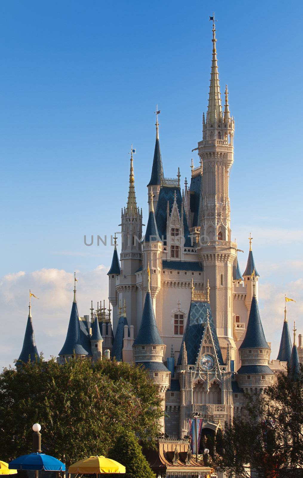Disney's Magic Kingdom Castle in Florida, October 4th 2010. Approximately 46 million people visit the Walt Disney World Resort annually.