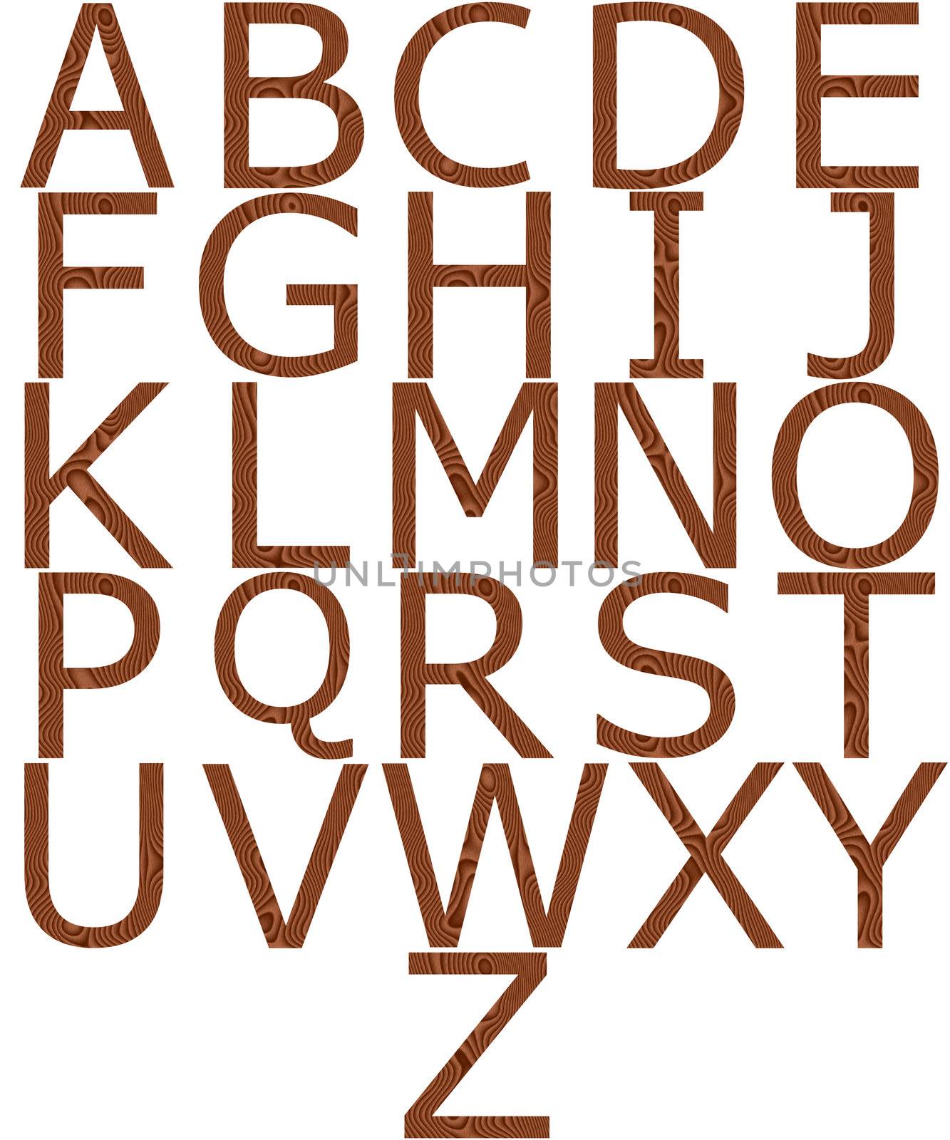 Wooden Alphabet by Georgios