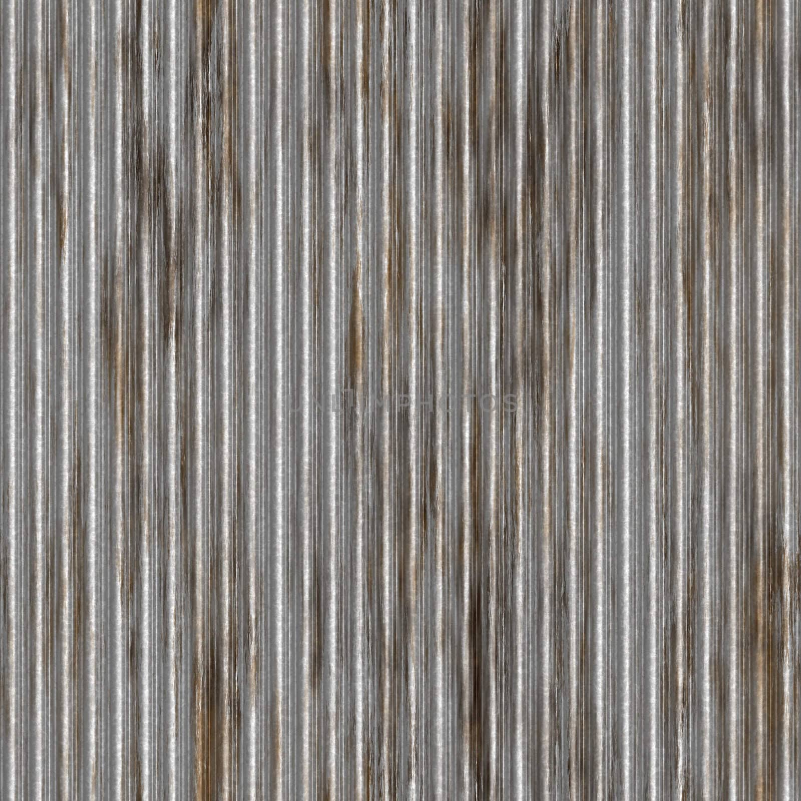A corrugated metal texture with rust that tiles seamlessly as a pattern. Makes a great background or backdrop when tiled.