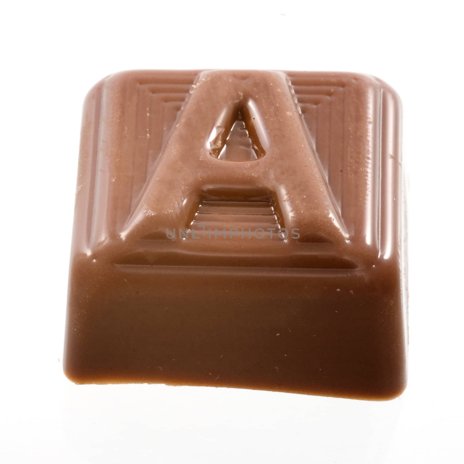 the chocolate letter A