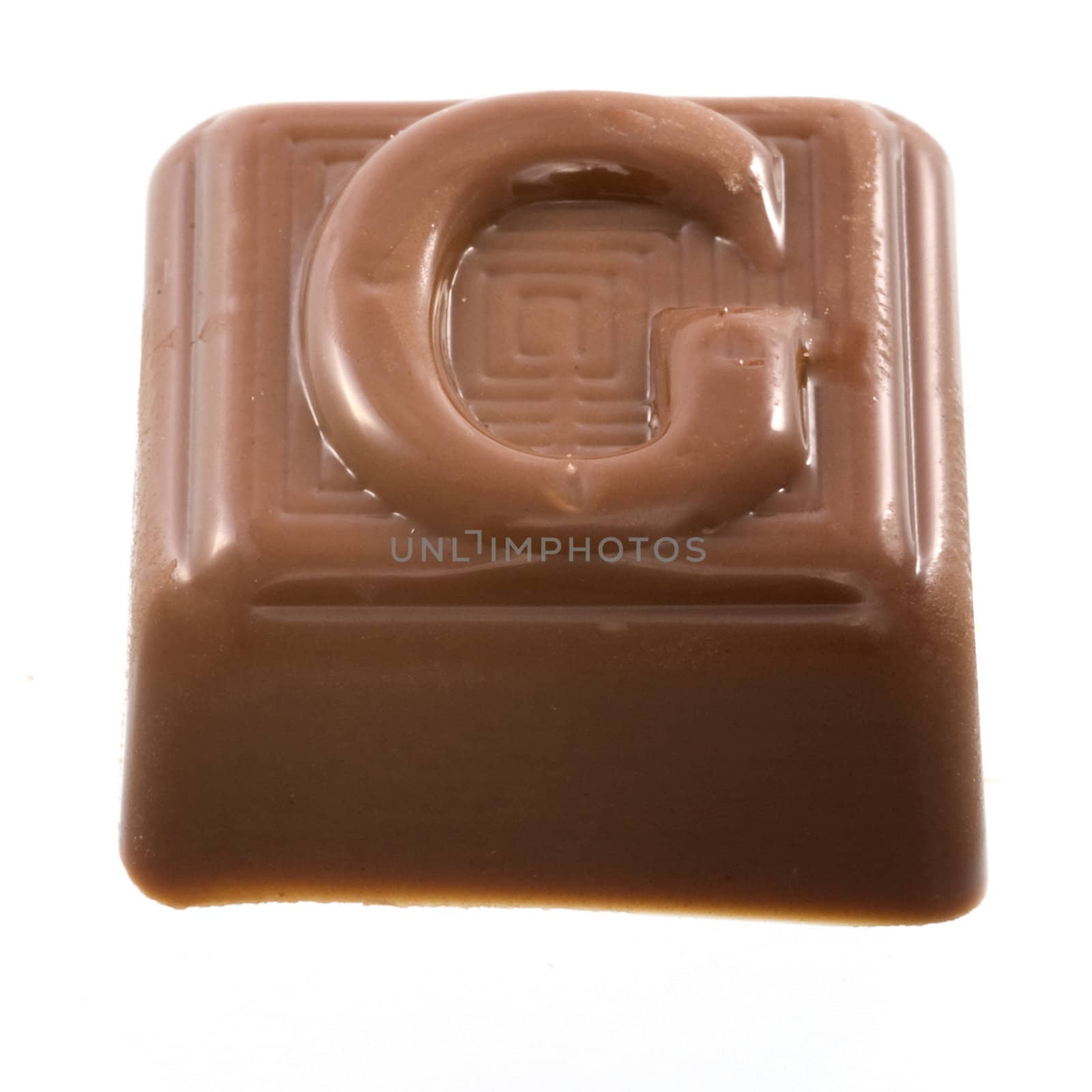 The chocolate letter "G"