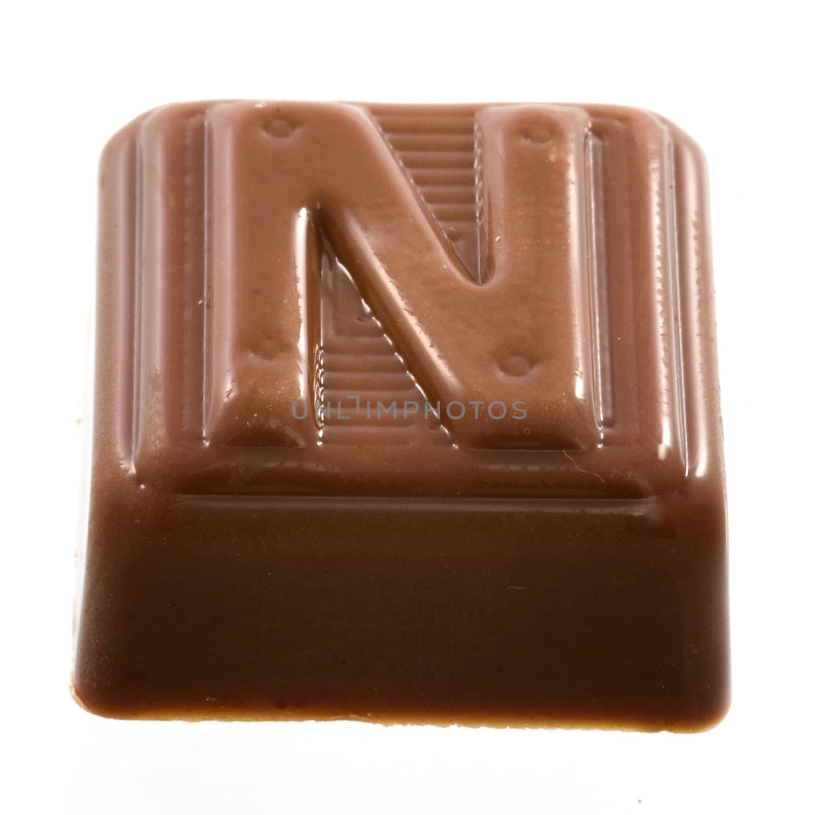 The chocolate letter "N"