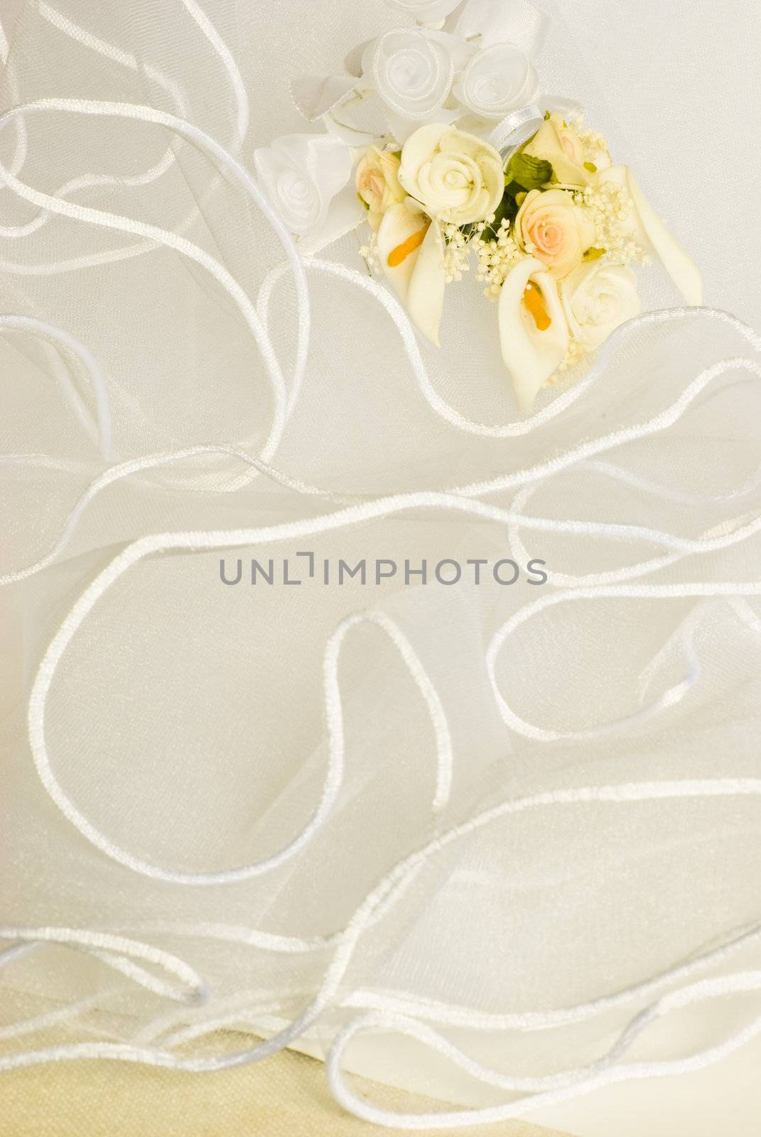 wedding flowers over veil by Dessie_bg