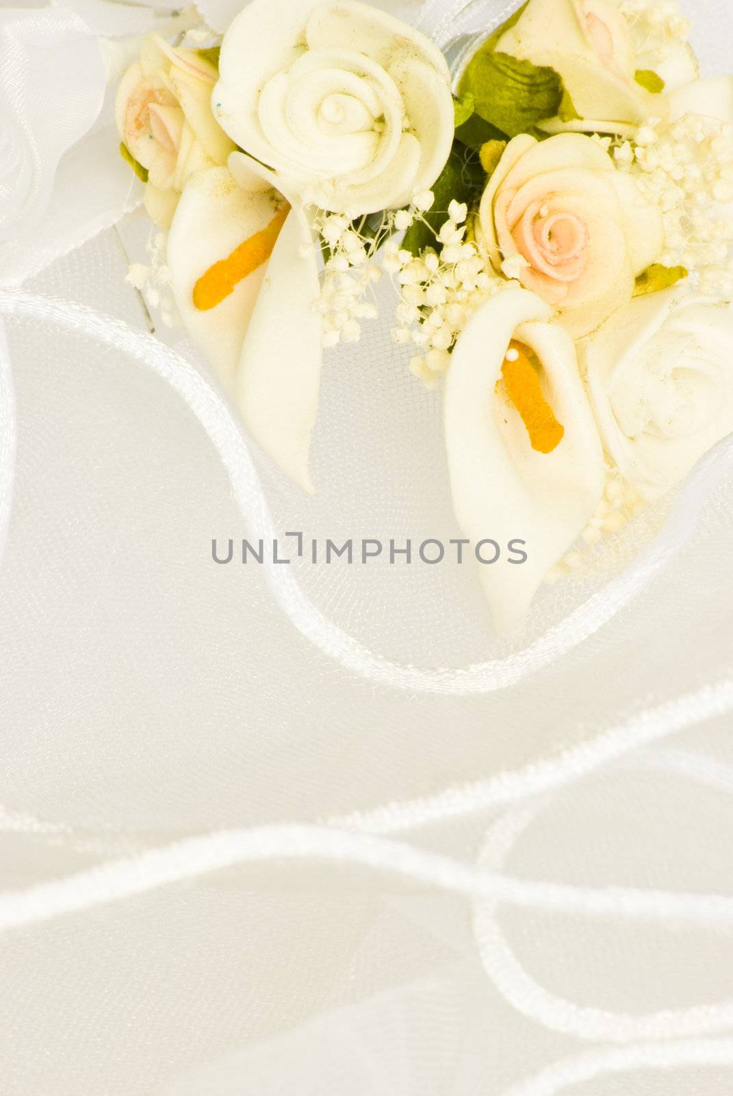 wedding flowers over veil by Dessie_bg