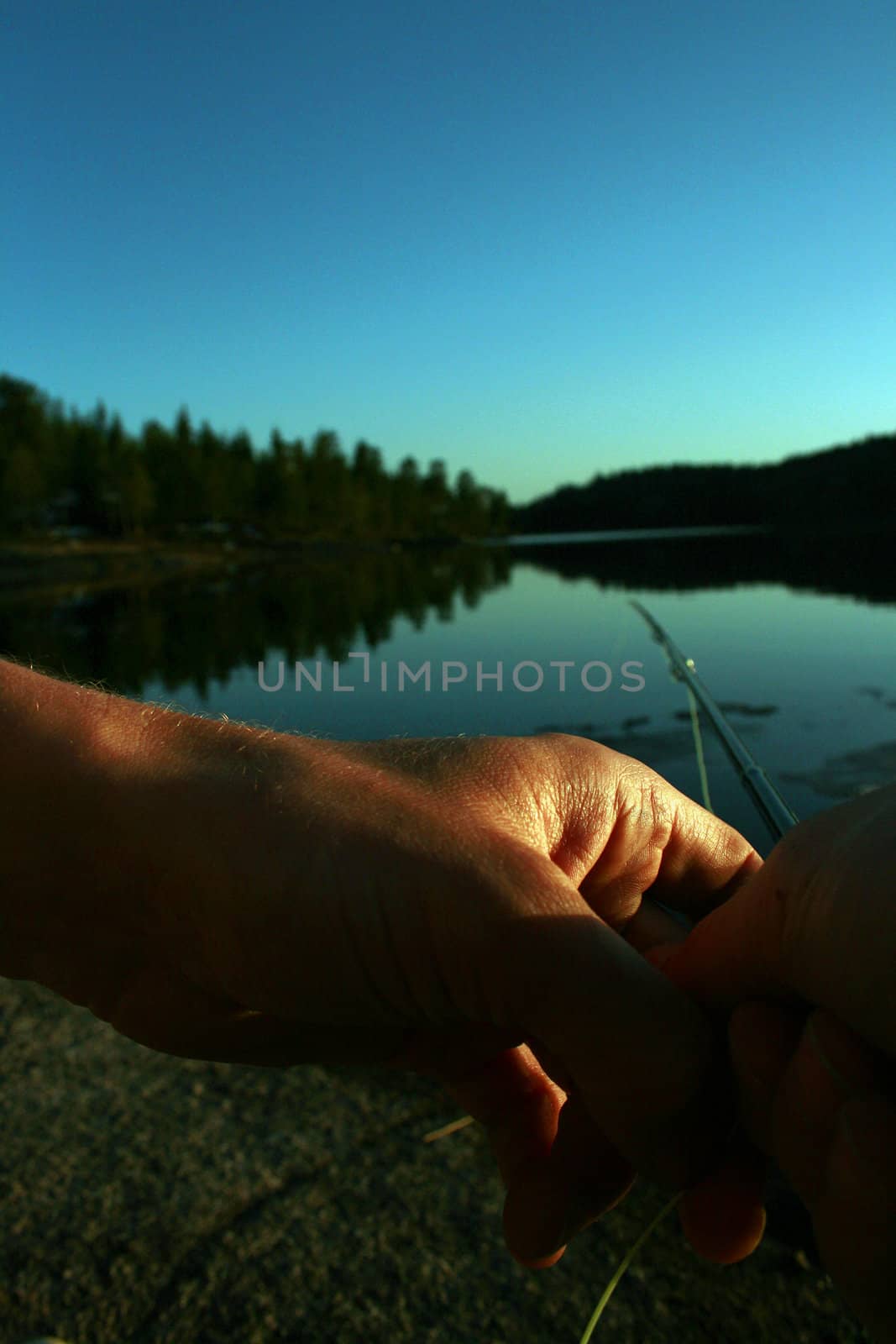 the point of view of an angler