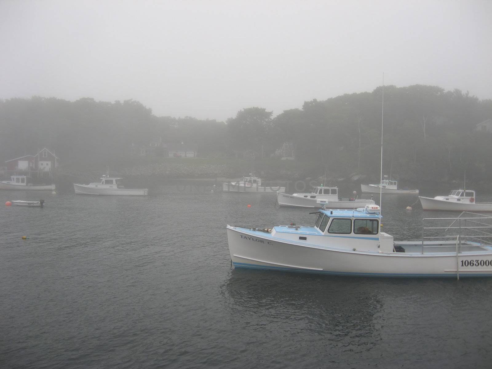 Lobster Boats Moored by loongirl
