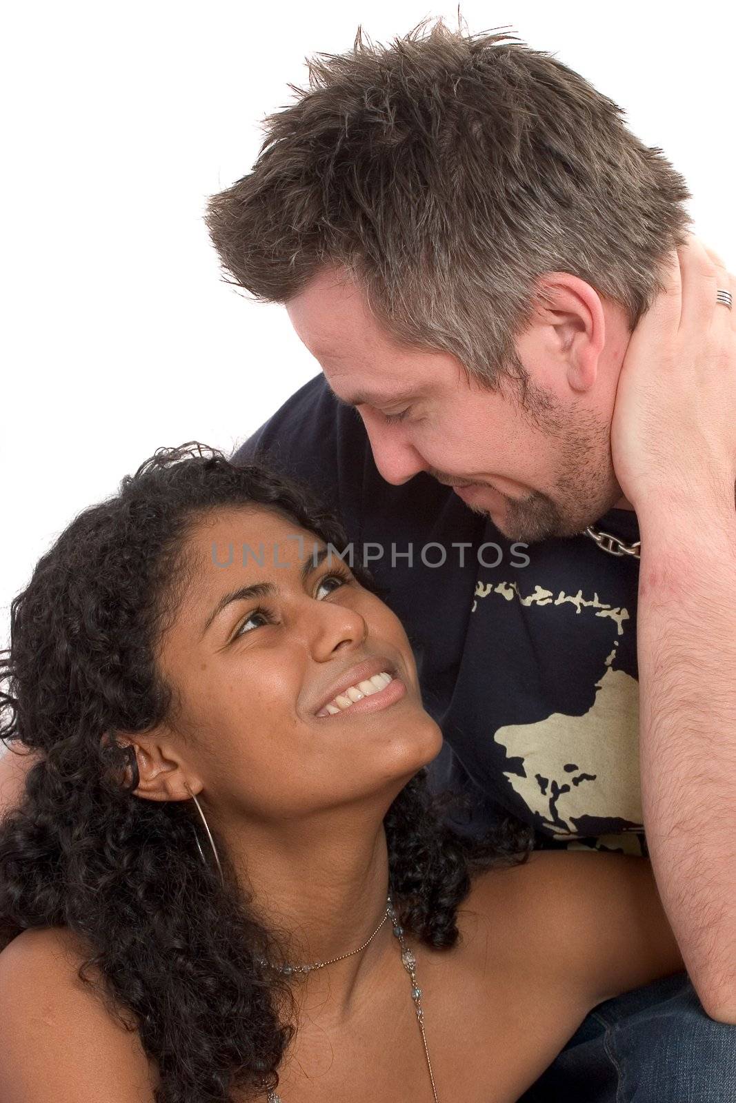 Attractive diverse couple by Fotosmurf