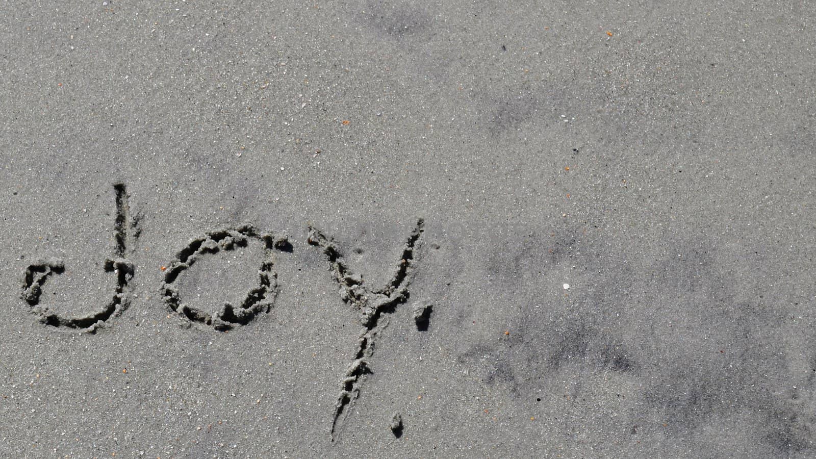 Joy Written In The Sand by RefocusPhoto