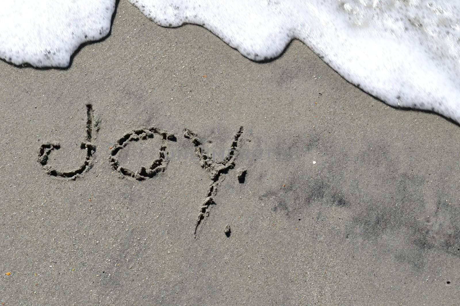 Joy Written In The Sand by RefocusPhoto