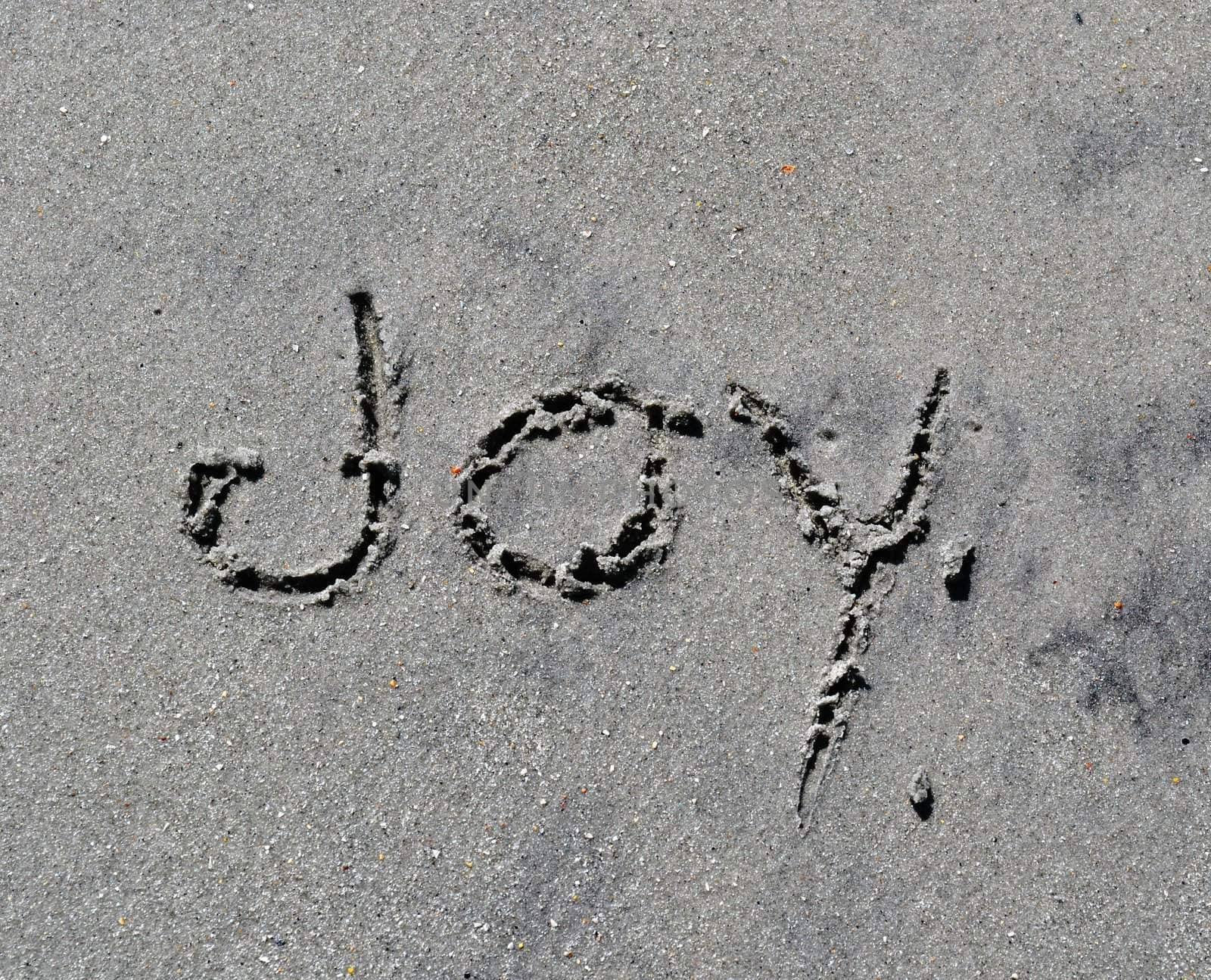 Joy Written In The Sand by RefocusPhoto