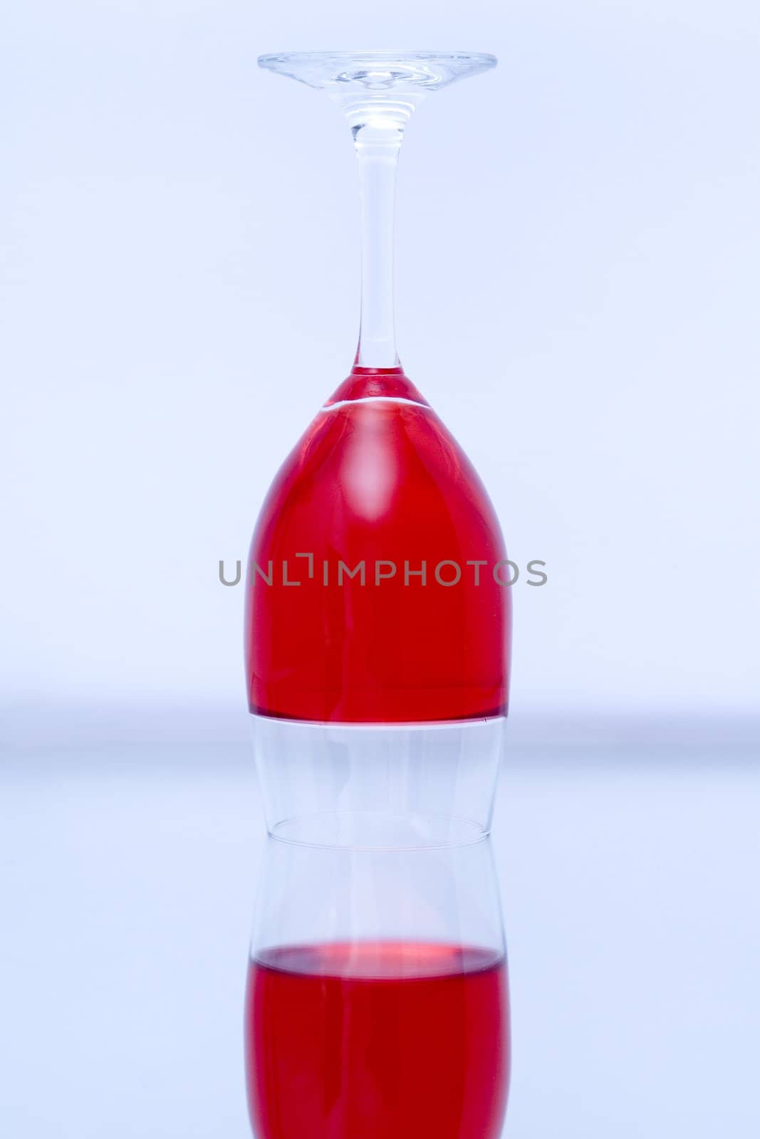 Colored glasses arranged on a glass substrate