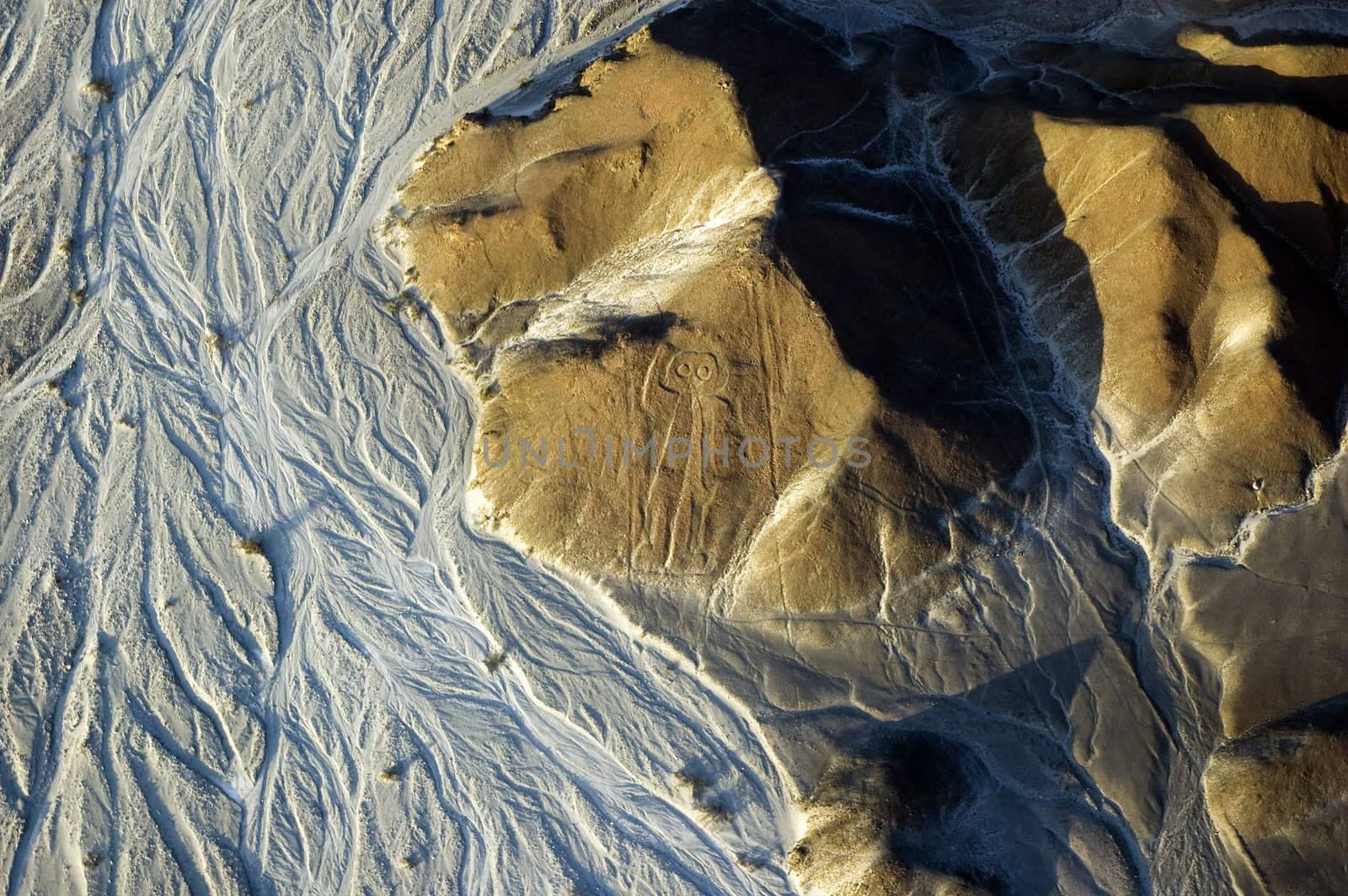 Astronaut, Nazca Lines in Peru by faberfoto