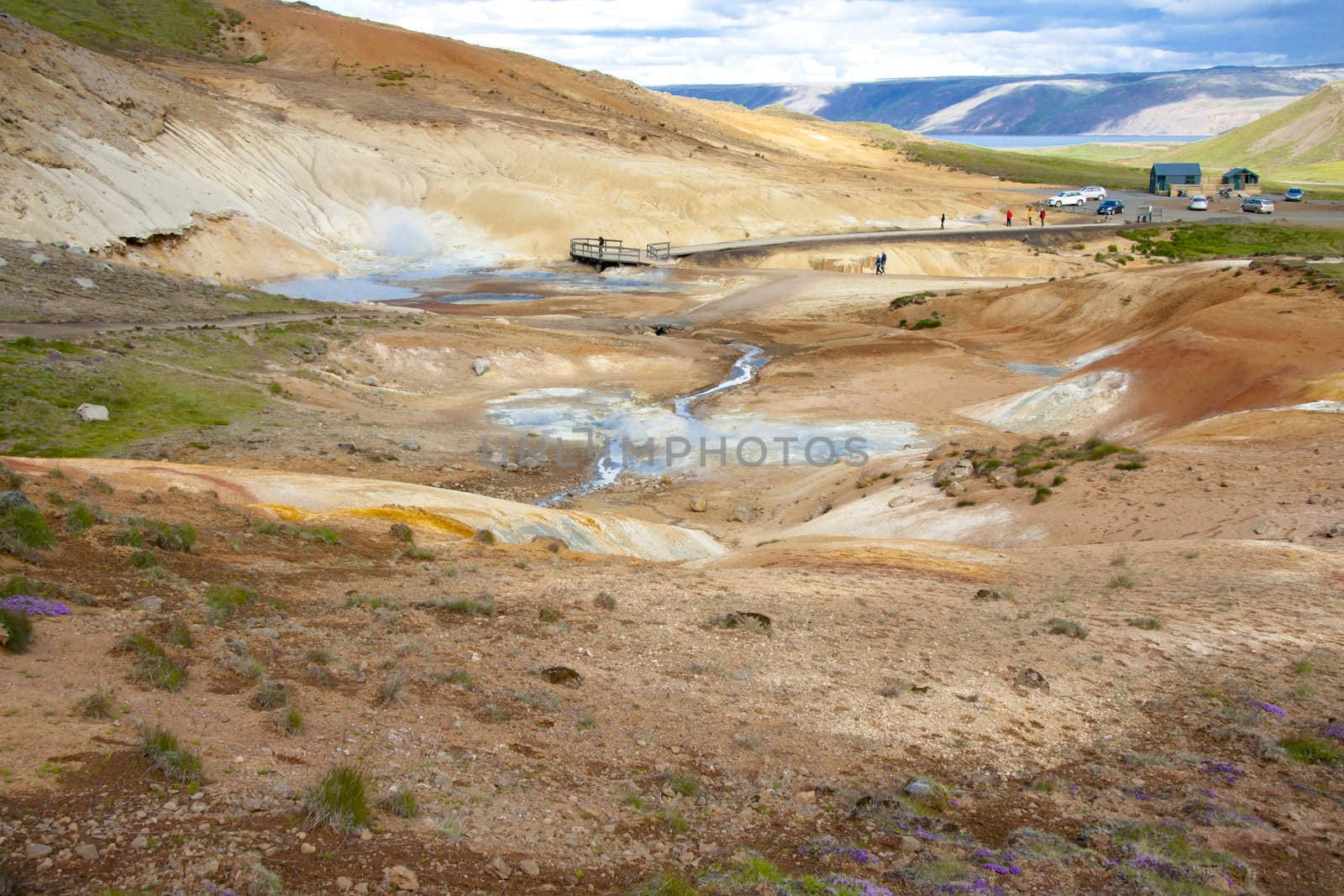 Geothermal area, colorful landscape - Iceland. by parys