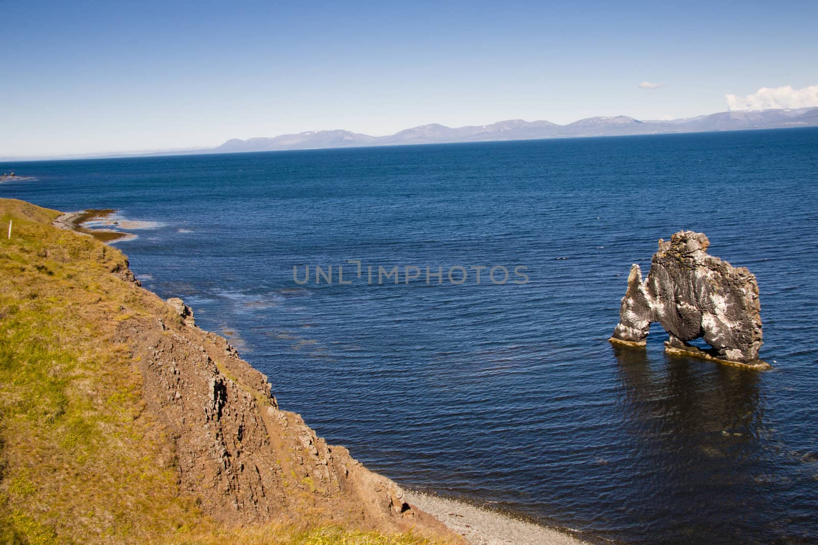 Hvitserkur rocks formation in Iceland.  by parys
