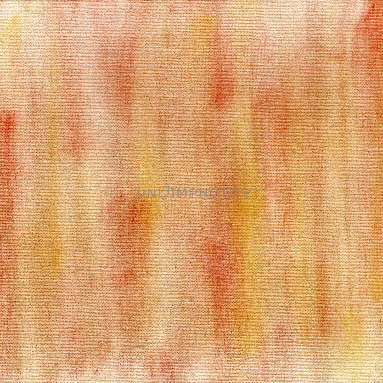 red and yellow crayon pastel smudges on white artist canvas, self made by photographer
