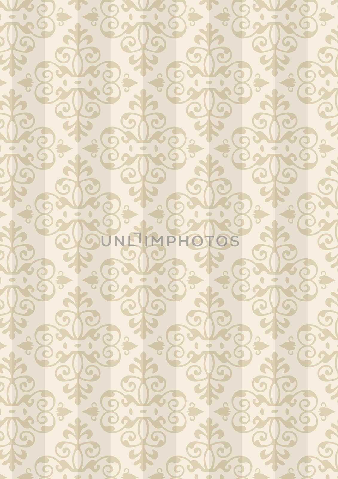 Damask Style Pattern Background - Natural color texture