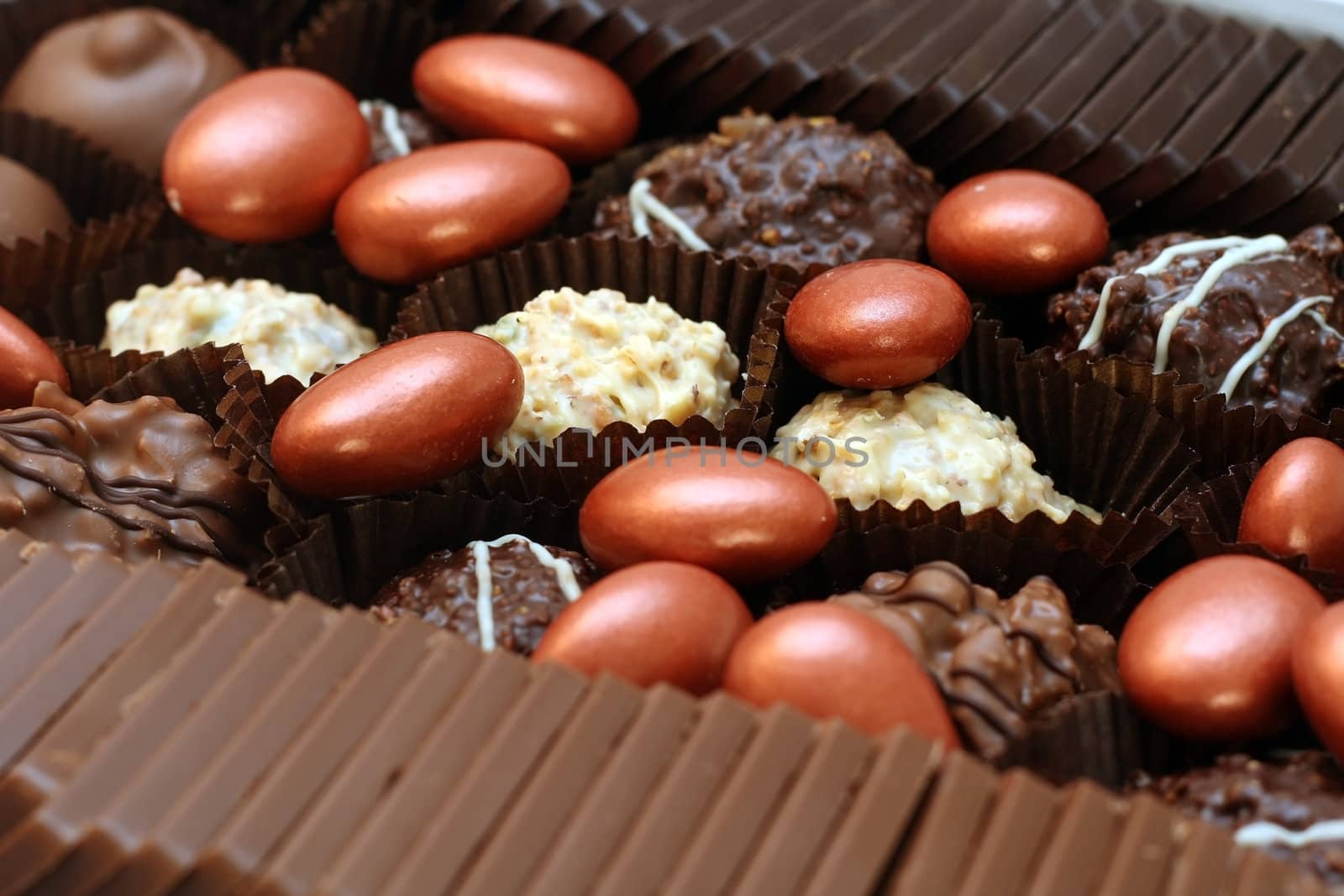 close up shot of delicious chocolates