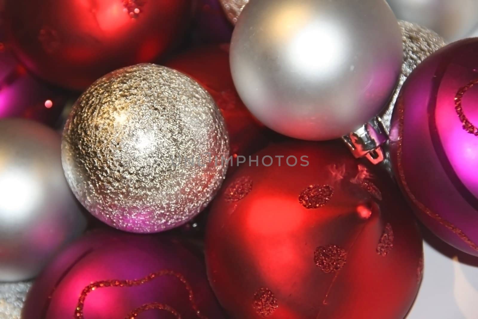 Glitter balls in various colours by ChrisAlleaume